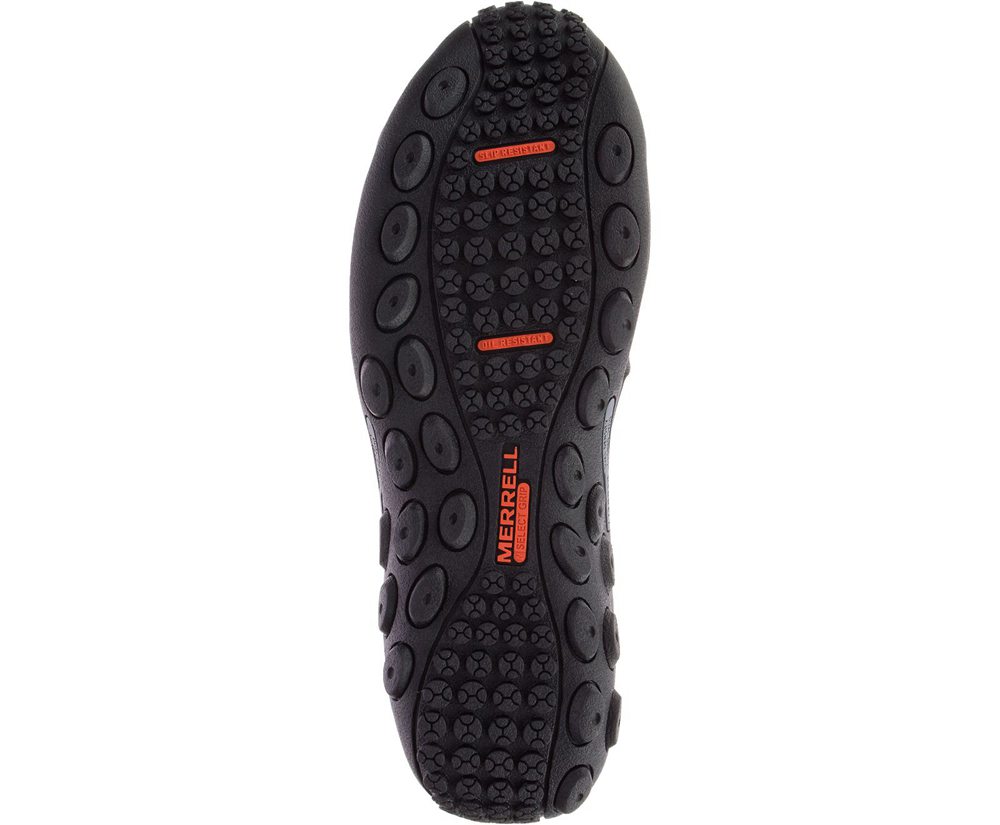 Merrell Slip Ons Black - Jungle Moc Leather Comp Toe - Mens 12SJMRUTH